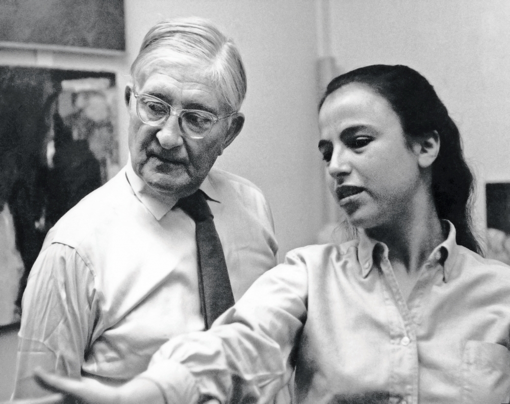 Eva Hesse and Professor Josef Albers at the Yale School of Art and Architecture, c. 1958
Image&amp;nbsp;courtesy The Estate of Eva Hesse. Courtesy Hauser &amp;amp; Wirth.